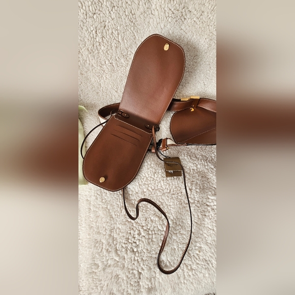 Brandnew Burberry Canvas Smooth Calfskin Olympia Belt Bag Natural - Picture 6 of 8